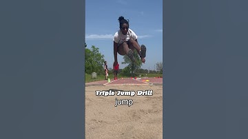 Triple Jump Drill: Hop, Jump (in slow motion) #shorts | Olivia Henry Two