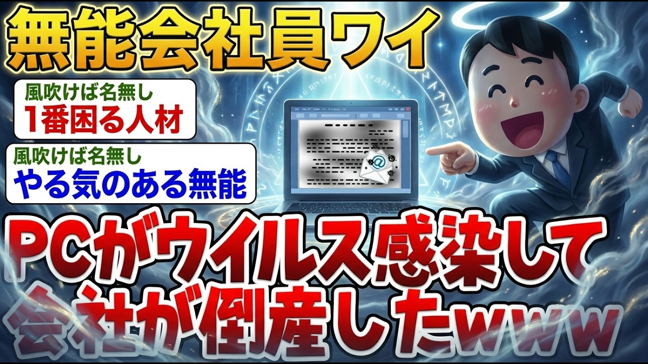 【アホの殿堂】 ワイ「あれ、データ消えちゃった。。」→重大なミスを犯し、会社が潰れることにwwww  【2ch爆笑スレ】