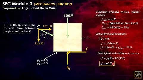 CE REVIEW - WEEK 3 | FRICTION PART 1
