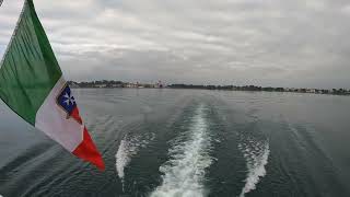 Exploring - Lake Garda ferry from Sirmione to Desenzano (4K)