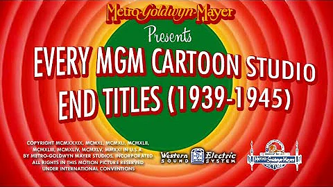 Every MGM Cartoon Studio End Titles (1939-1945) **500 subscribers special**