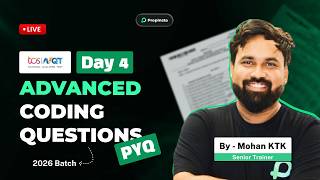 TCS NQT 2026 LIVE 🔴 | Advanced Coding Questions Day 04 | Most Asked PYQs with Solutions