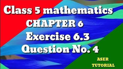 Class 5 Math Chapter 6|Exercise 6.3 Question No 4|To convert into like Decimal|C5M6.Aawr