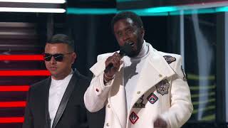 Diddy and Frank the Butler Introduce Rauw Alejandro - BBMAs 2022