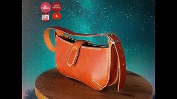 Making a Leather Shoulder Bag, PDF Pattern, by #vikingsleatherdesign