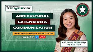 [AgLE] Agricultural Extension | FREE FB Live Review Lecture Replay | Upstep Review Center