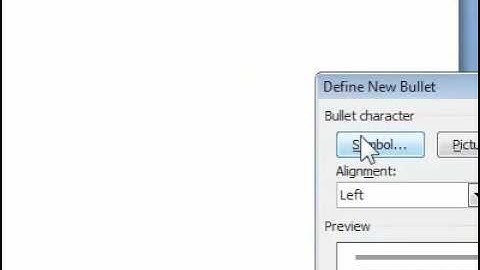 How to add picture bullets or symbols to a list in a document