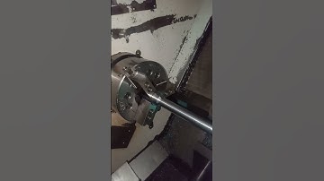 500 mm operating shaft making in CNC Turning centre 🥳. #cnc #cncmachine #shorts