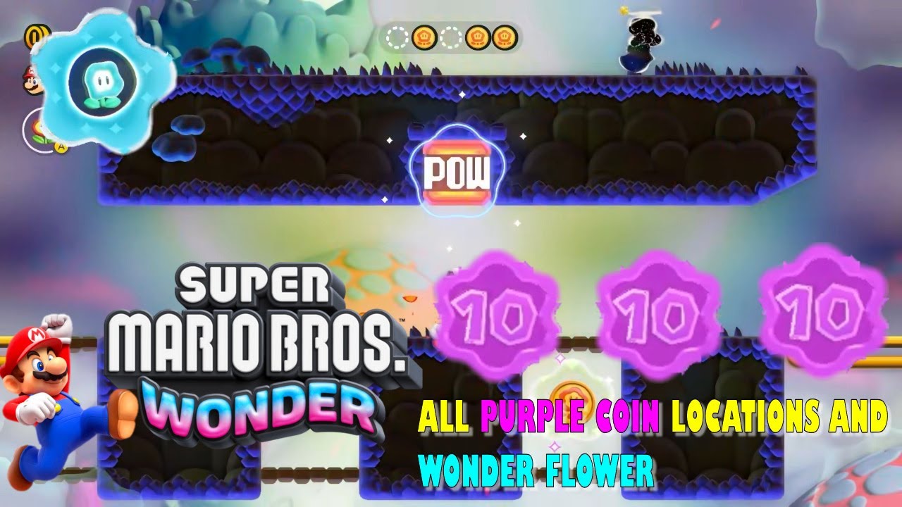 Super Mario Time Rift Beware of the Rifts (Super Mario Bros Wonder) All Purple Coins! - YouTube
