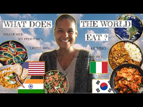 eating from different countries around the world for one week 🌎