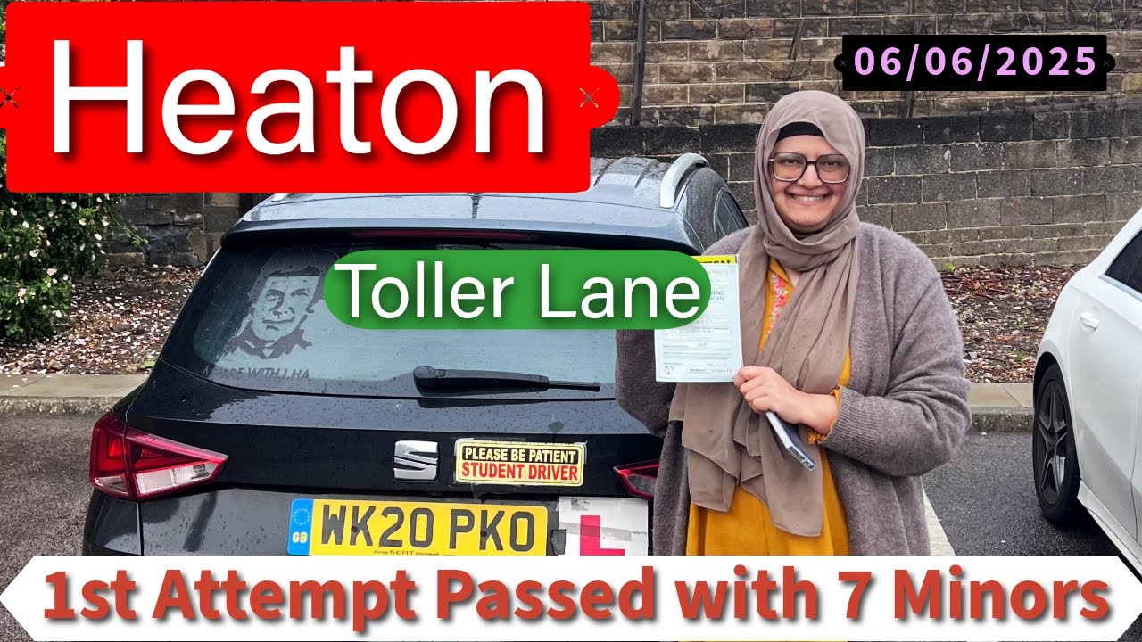 Bradford Heaton |  Toller Lane & Bingley Roundabouts | Moorhead | Morning Driving Route