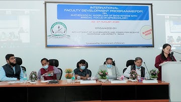 Inaugural of International Faculty development Programme FDP on Mathematical Modelling of Biosystems