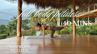 40 MIN full body Pilates workout // all levels // no props needed