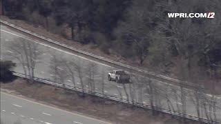 VIDEO NOW: RI State Police chase suspect who fled from Mass.