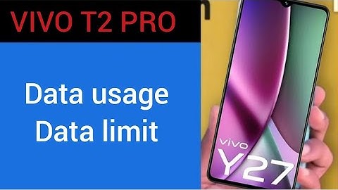 How to set data usage , Vivo Y27 data limit kaise lagaen
