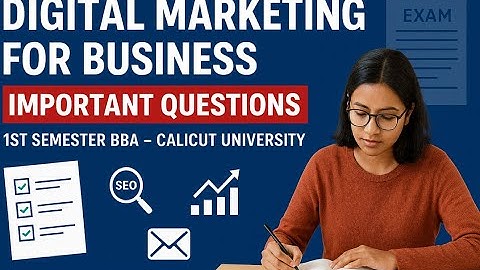 DIGITAL MARKETING FOR BUSINESS | IMPORTANT QUESTIONS | 1st Semester BBA FYUGP | Calicut University