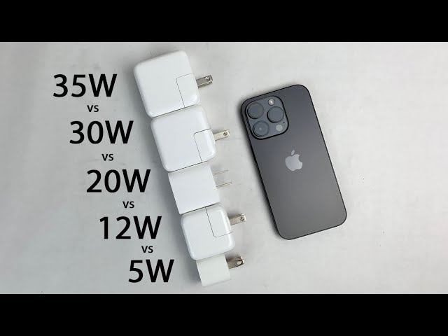 iPhone 14 Pro Charge Test: 35W vs 30W vs 20W vs 12W vs 5W (Apple)