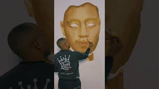 ابداع في رسمً صورة اكرم توفيق اهداء لكل جمهور النادي الاهلي ربنا يقومه بالسلامة #shorts #art #tiktok