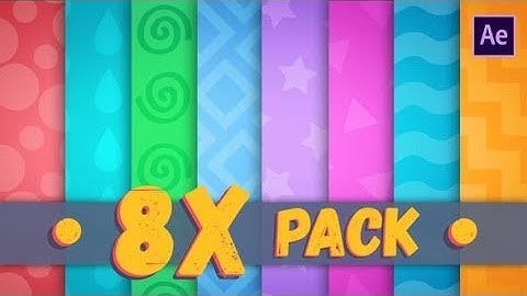 Cartoon Background Loop Pack (After Effects template)