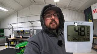 How fast will a John Deere Space Heater warm up our shop? Thumbnail