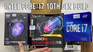 intel Core i7 10700 GIGABYTE B460M GAMING HD Cooler Master Hyper 212 RGB MASTERBOX  MS600 TG White