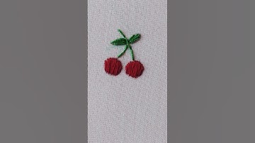 Cherry embroidery design #embroiderydesigns #views #ytviral #subcribemychannel #like #handmade