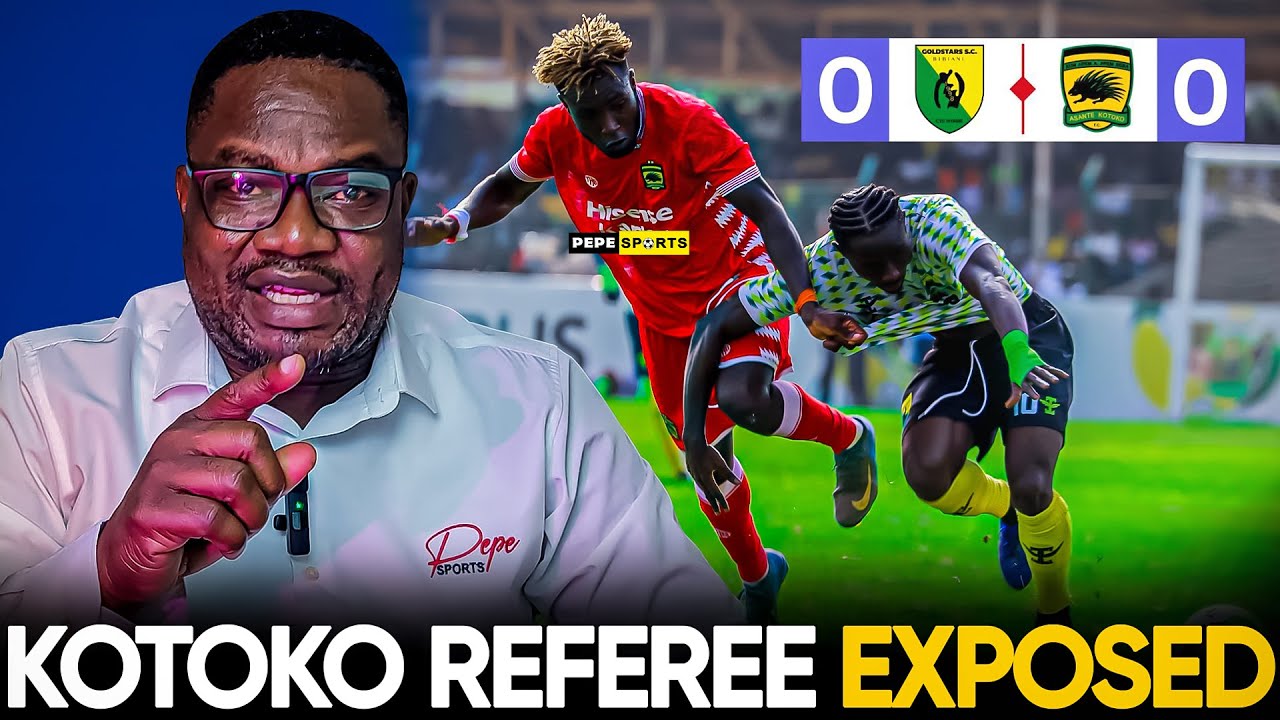 PEPE SUAREZ EXPOSE REFEREE JULIAN NOUNO ON DISALLOWED ASANTE KOTOKO 🇦🇹 GOAL VS GOLDSTARS 