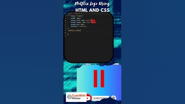 how to draw netflix logo using HTML and CSS
