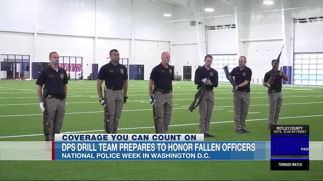 DPS Drill Team prepares to honor fallen officers