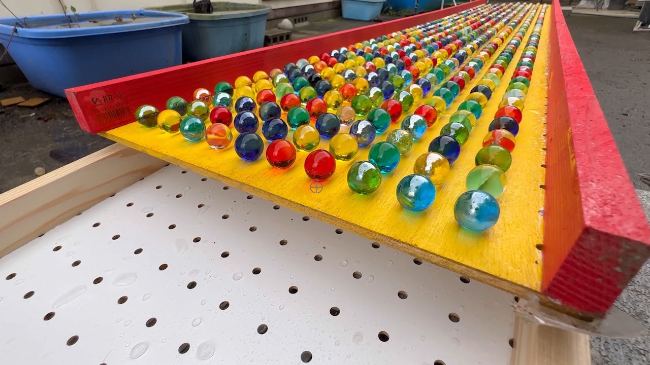 Sound of marble water ASMR ☆ Healing marble run YouTube