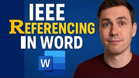 How to Write References in IEEE Format || Citations and References in Ms Word ||