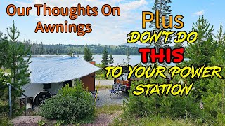 RV Awnings and Lithium Power Stations  Some things you need to know.