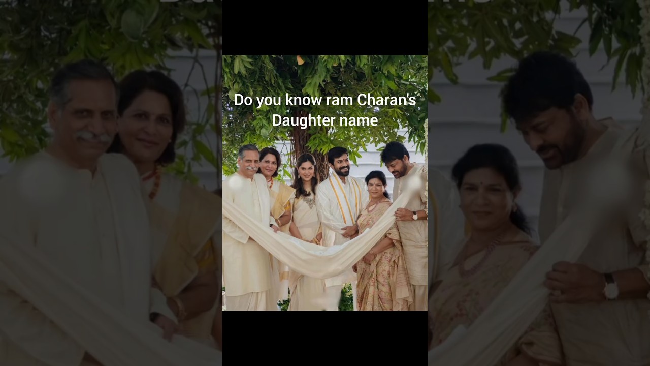 Ram Charan and Upasana name their little cute angle"Klin kaara Konidela"😊😍 