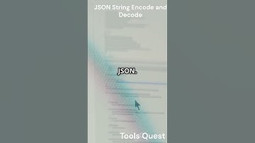 JSON String Encode & Decode Tool