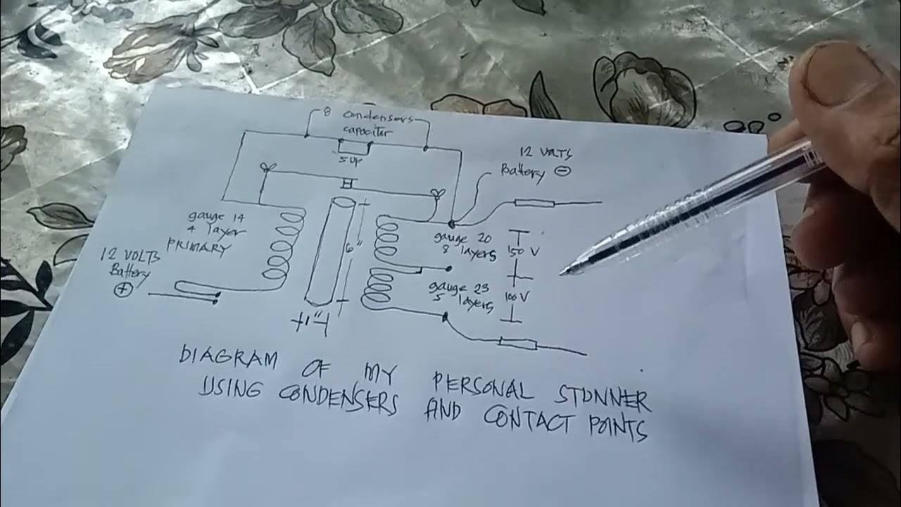 diagram of my personal stunner using condensers and contact points