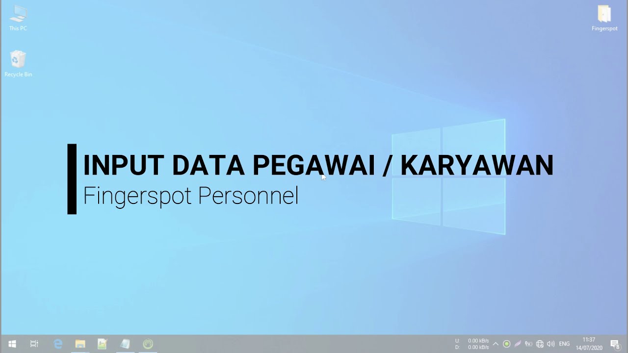 Menambahkan Data Pegawai / Karyawan di Aplikasi Fingerspot Personnel