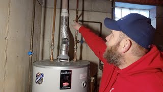 Replacing Hot Water Tank That Could Have KILLED my Customer! CARBON MONOXIDE LEAK THROUGHOUT HOUSE