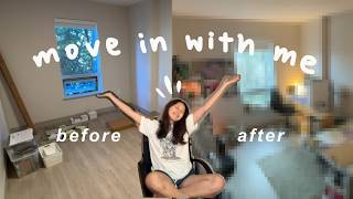i moved!! unpacking, building new furniture, and decorating my room