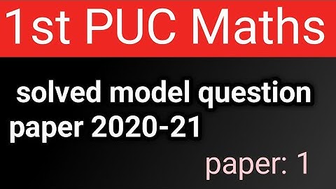 #1stpuc #maths #solvedmodelpaper2021 @learnwithmechannel-e5h