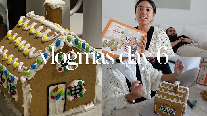 VLOGMAS DAY 6 | building a gingerbread house, tjma...