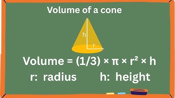 Geometry lesson - Finding the Volume of a Cone