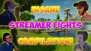 Insane Fortnite Streamer Fights Compilation! (Ninja, Myth, Daequan, And More!)