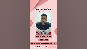 Student Successfully Placed | Python Full Stack Development | Jspiders Marathahalli | Avinash Behera