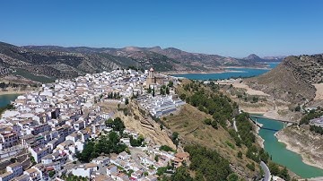 Beautiful 4K Litchi Mission of Iznajar and Lakes complete Autonomous Flight