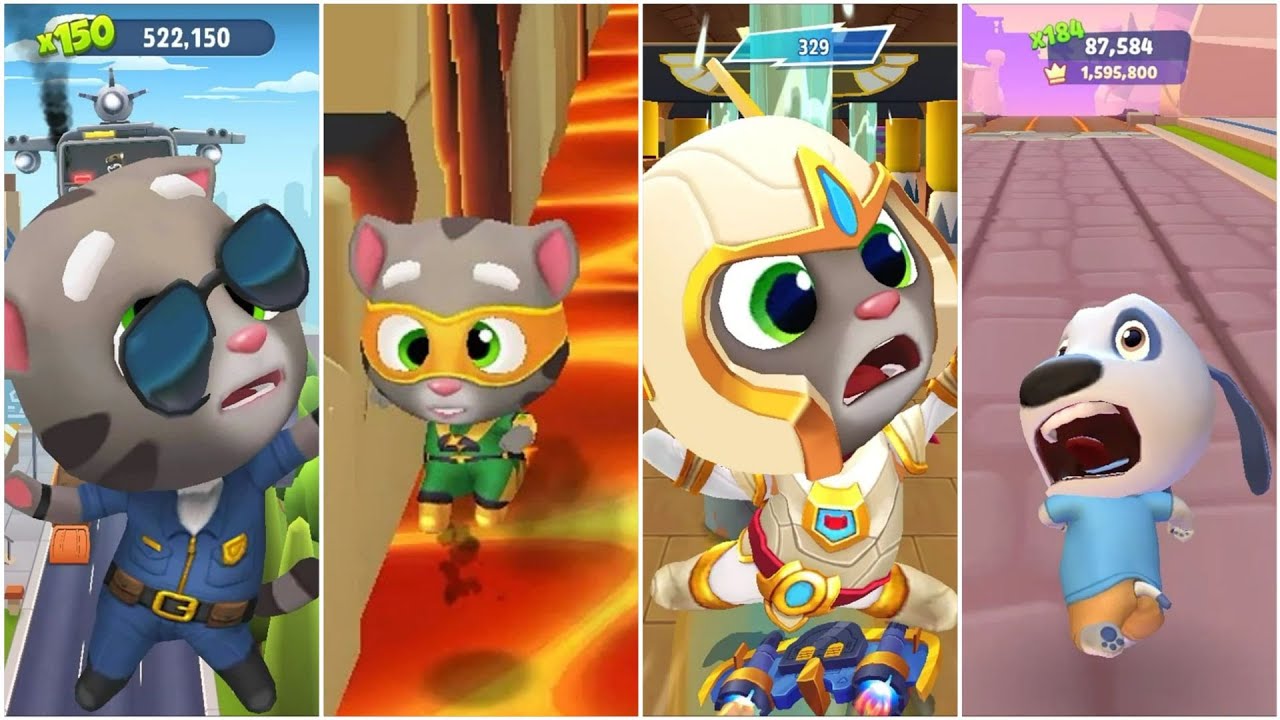 100 Funny Fails Talking Tom Gold Run VS Tom Hero Dash VS Tom Gold Run 2