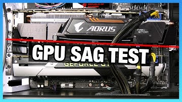 Video Card Sag Test: Thermals & Frequency on Drooping GPU