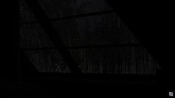 Black Window - Rain Sound On Window with Thunder SoundsㅣHelp Sleep, Study & Relaxation, Meditation⛈️