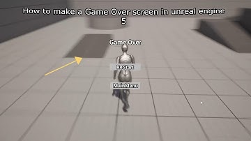 How to make a Game Over screen in unreal engine 5