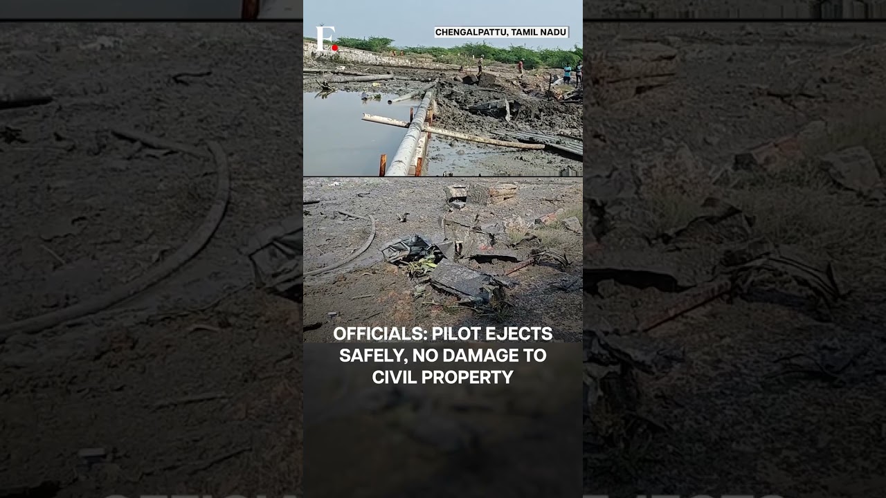 India: Air Force Training  Aircraft Crashes in Tamil Nadu’s Chengalpattu | Subscribe to Firstpost