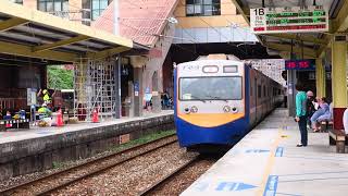 [HD] The Taiwan TRA down delay EMU 700 (EMC723 - EMC724) Local train no. 1207 at the Yingge Station